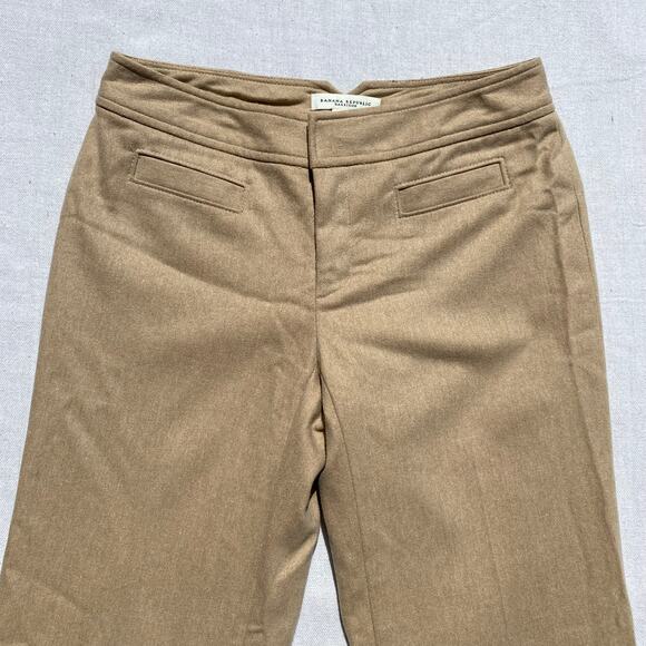 Banana Republic Harrison Wool Dress Pants Beige Camel Brown Size 0 Petite Warm - Picture 2 of 6